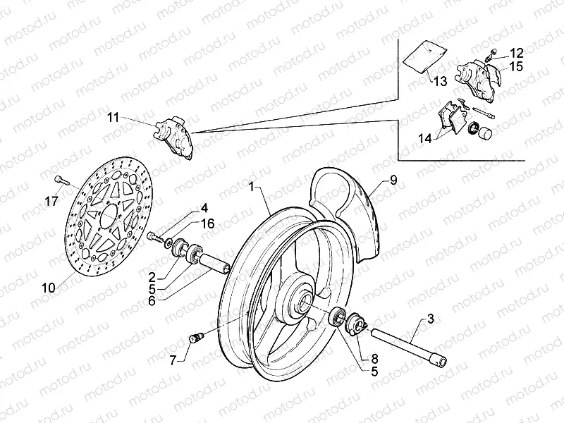 Front wheel complete