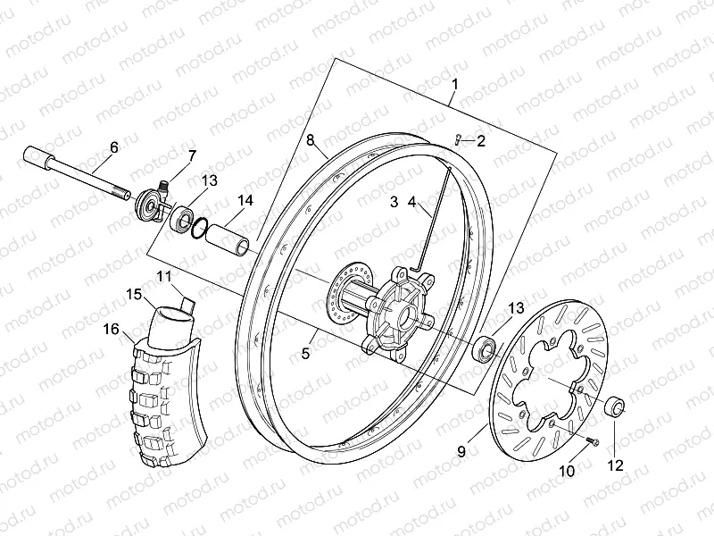 Front wheel - ENDURO