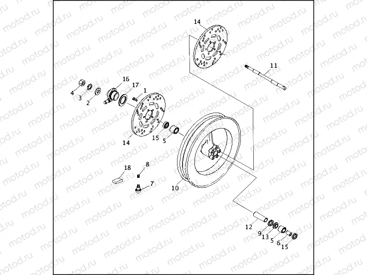 FRONT WHEEL - FLHTP