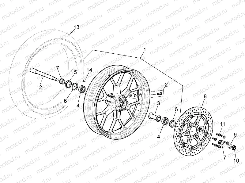 Front wheel I