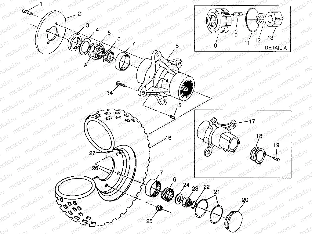 FRONT WHEEL Magnum 4X4 W968144 and Swedish Magnum 4X4 S968144 (4936053605B005) | FRONT WHEEL Magnum 4X4 W968144 and Swedish Magnum 4X4 S968144 (4936053605B005)