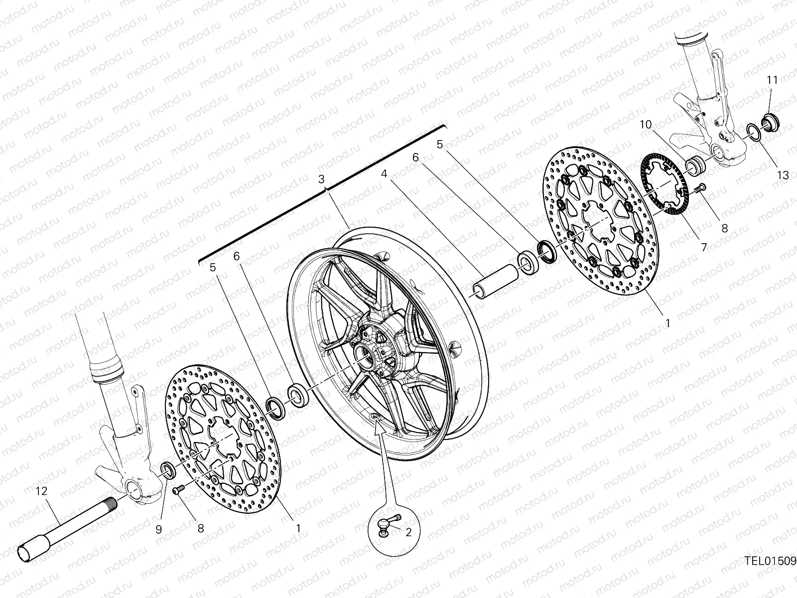 FRONT WHEEL [MOD:M937;XCO:AG]