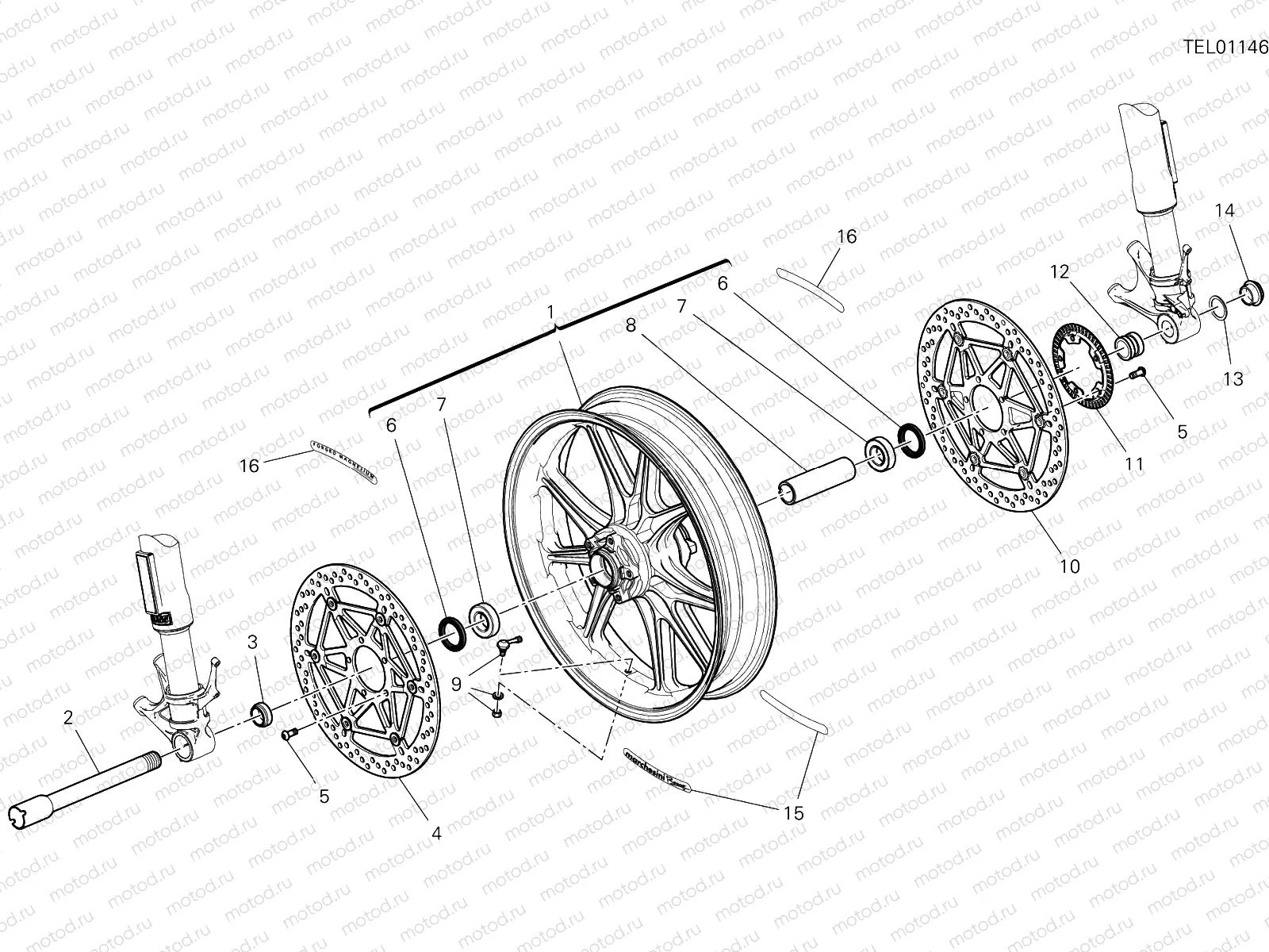 FRONT WHEEL [MOD:PANV4916]