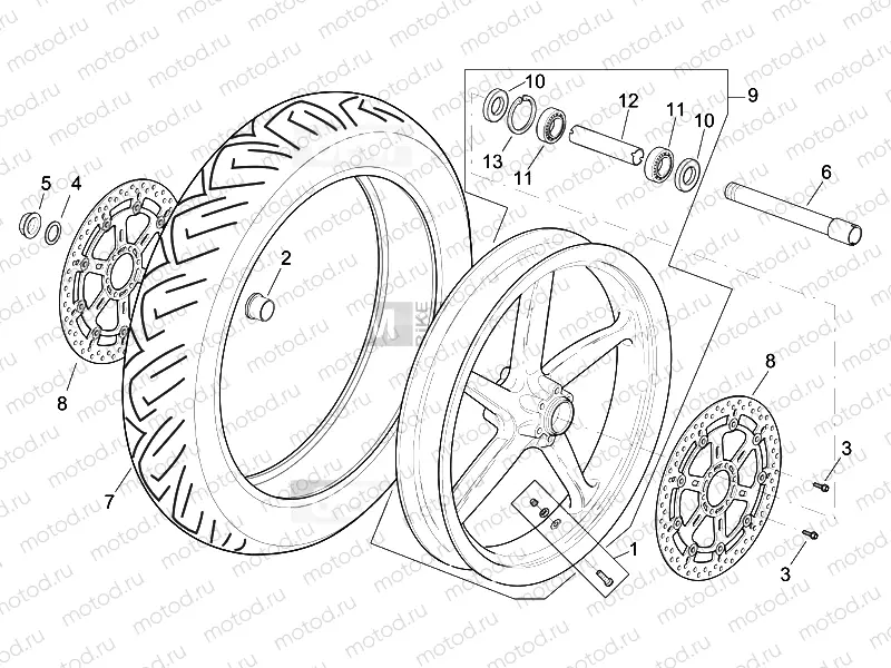 Front wheel R version