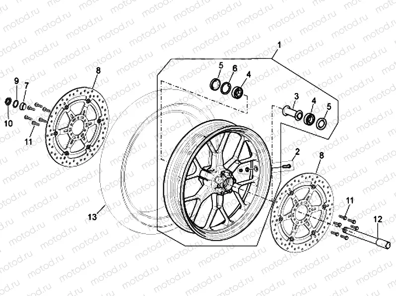 Front wheel R version