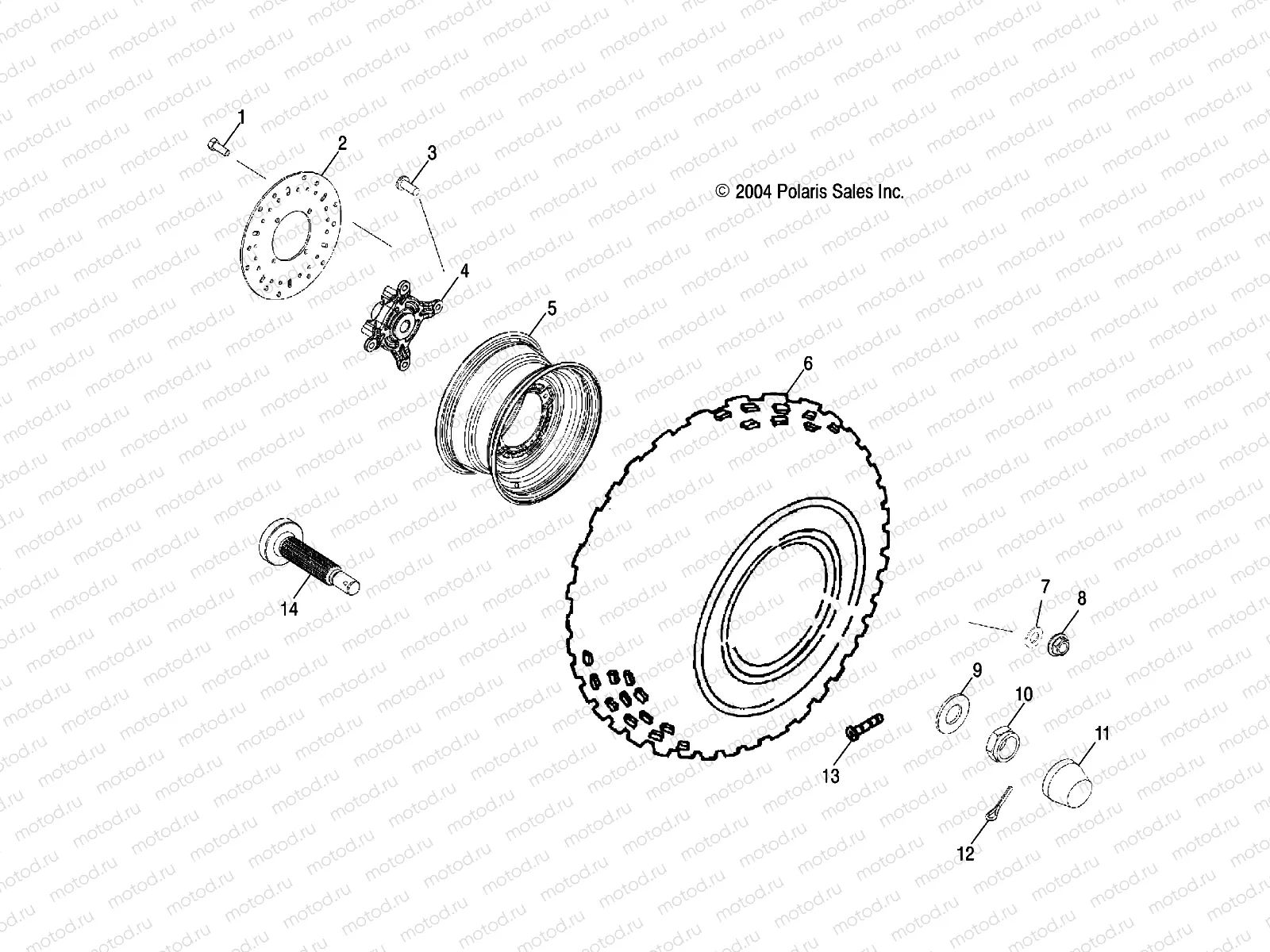 FRONT WHEEL - R05RB50AA/RD50AA/AB/AC/AD/RF50AA/AB (4995359535C05) | FRONT WHEEL - R05RB50AA/RD50AA/AB/AC/AD/RF50AA/AB (4995359535C05)