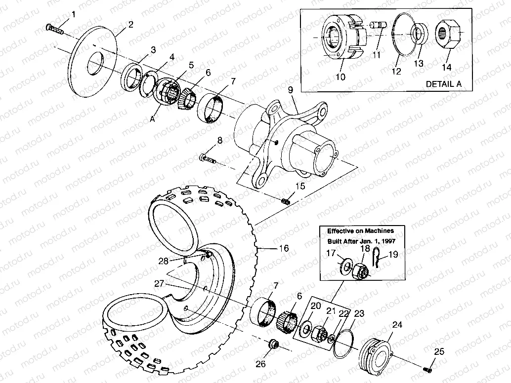FRONT WHEEL  Scrambler 500 W97BC50A (4943074307B006) | FRONT WHEEL  Scrambler 500 W97BC50A (4943074307B006)