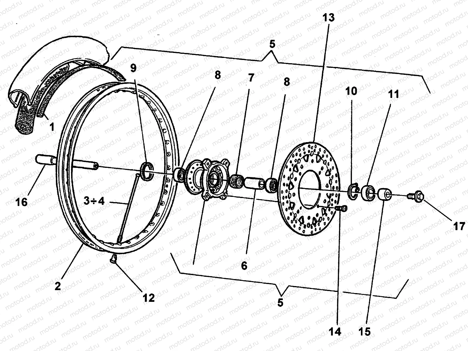 FRONT WHEEL (SM)