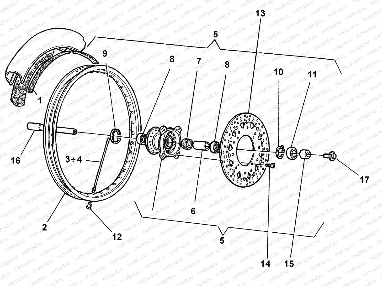 FRONT WHEEL (SM)