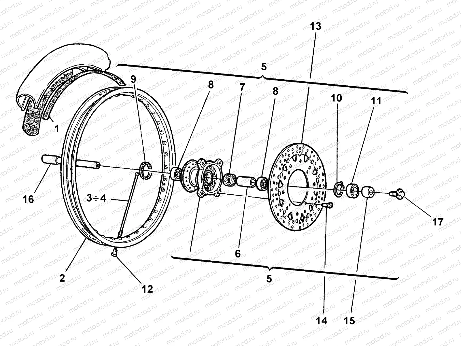 FRONT WHEEL (SM)