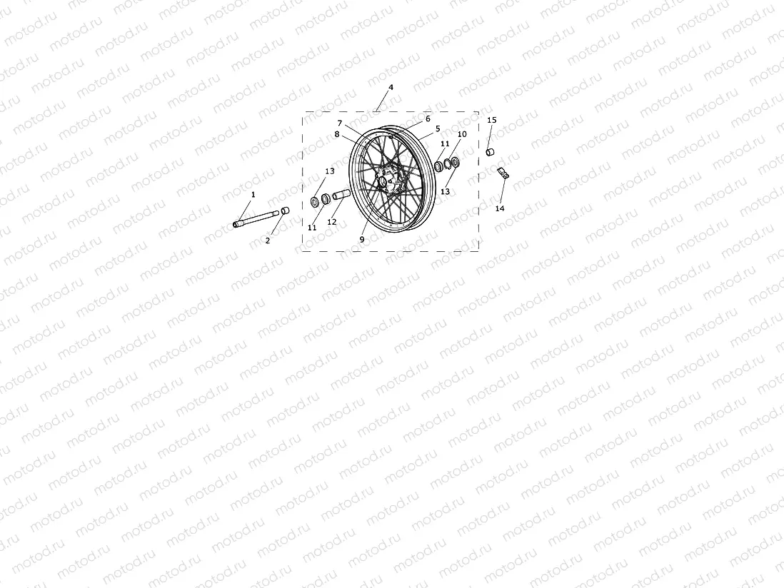 Front Wheel Spoked