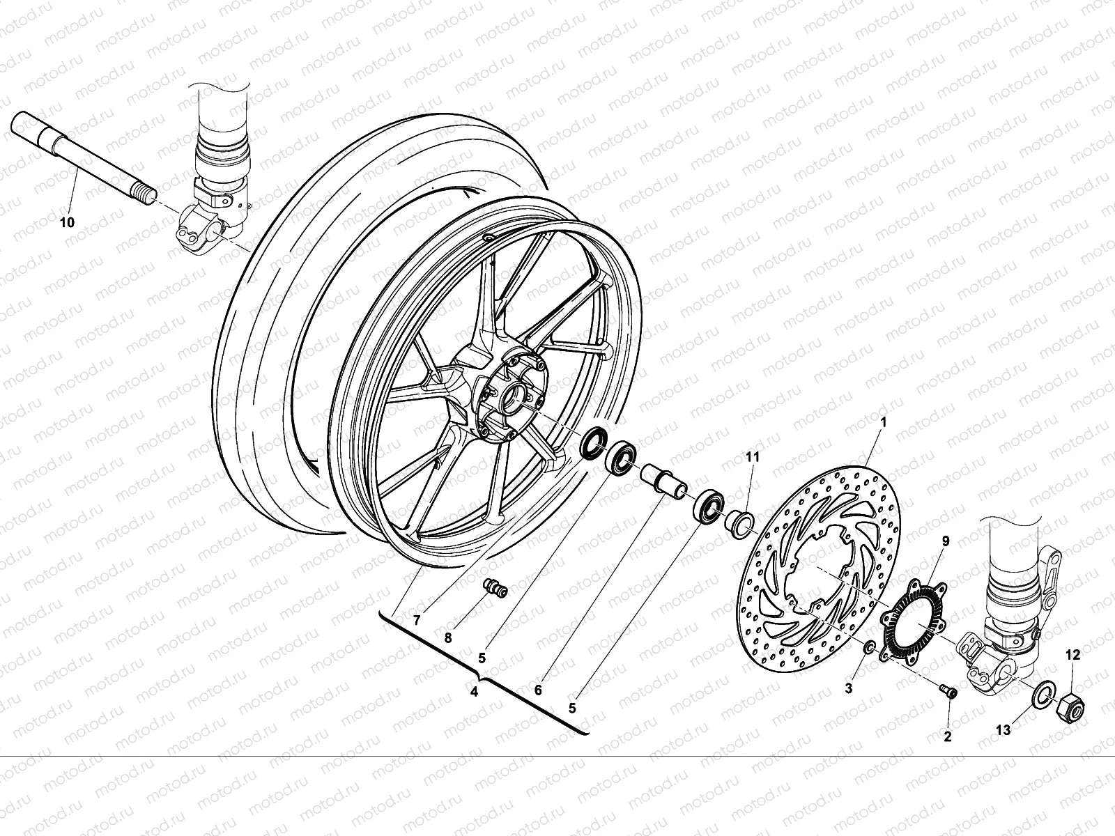 FRONT WHEEL (STRADA)