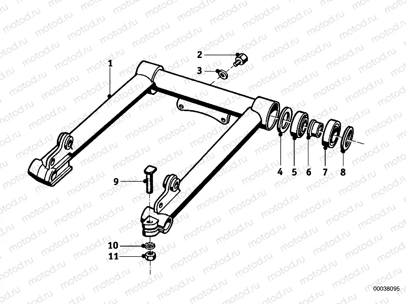 Front wheel swing fork
