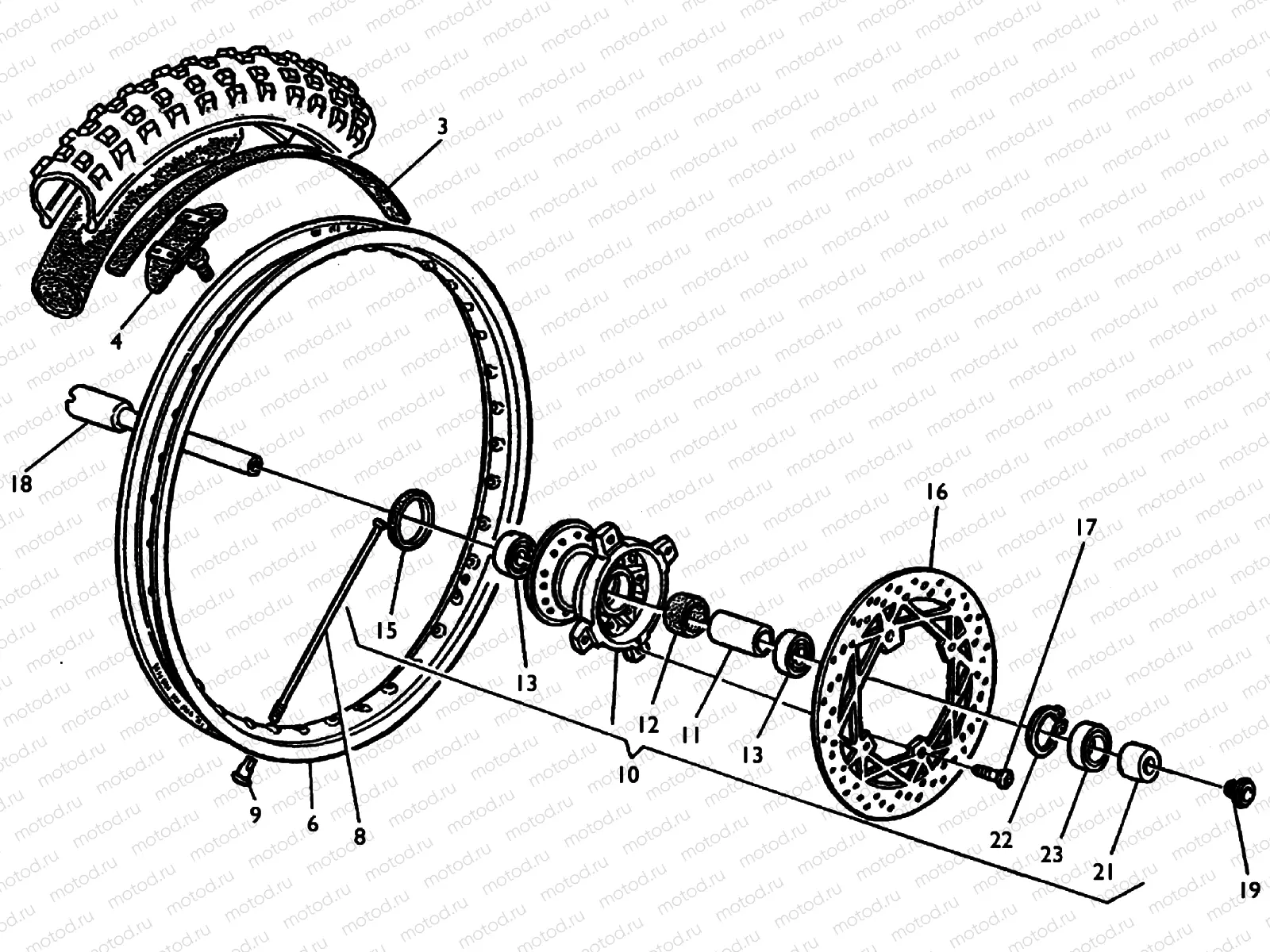 FRONT WHEEL (TE)