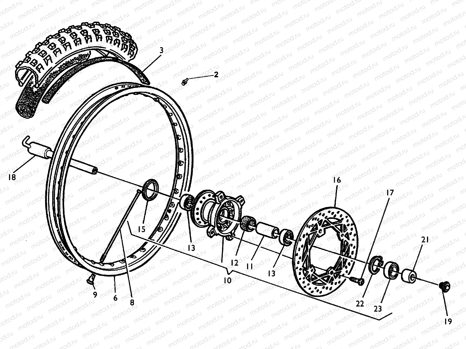 FRONT WHEEL (TE)