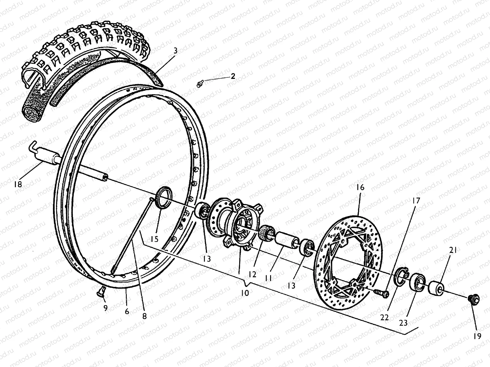FRONT WHEEL (TE)