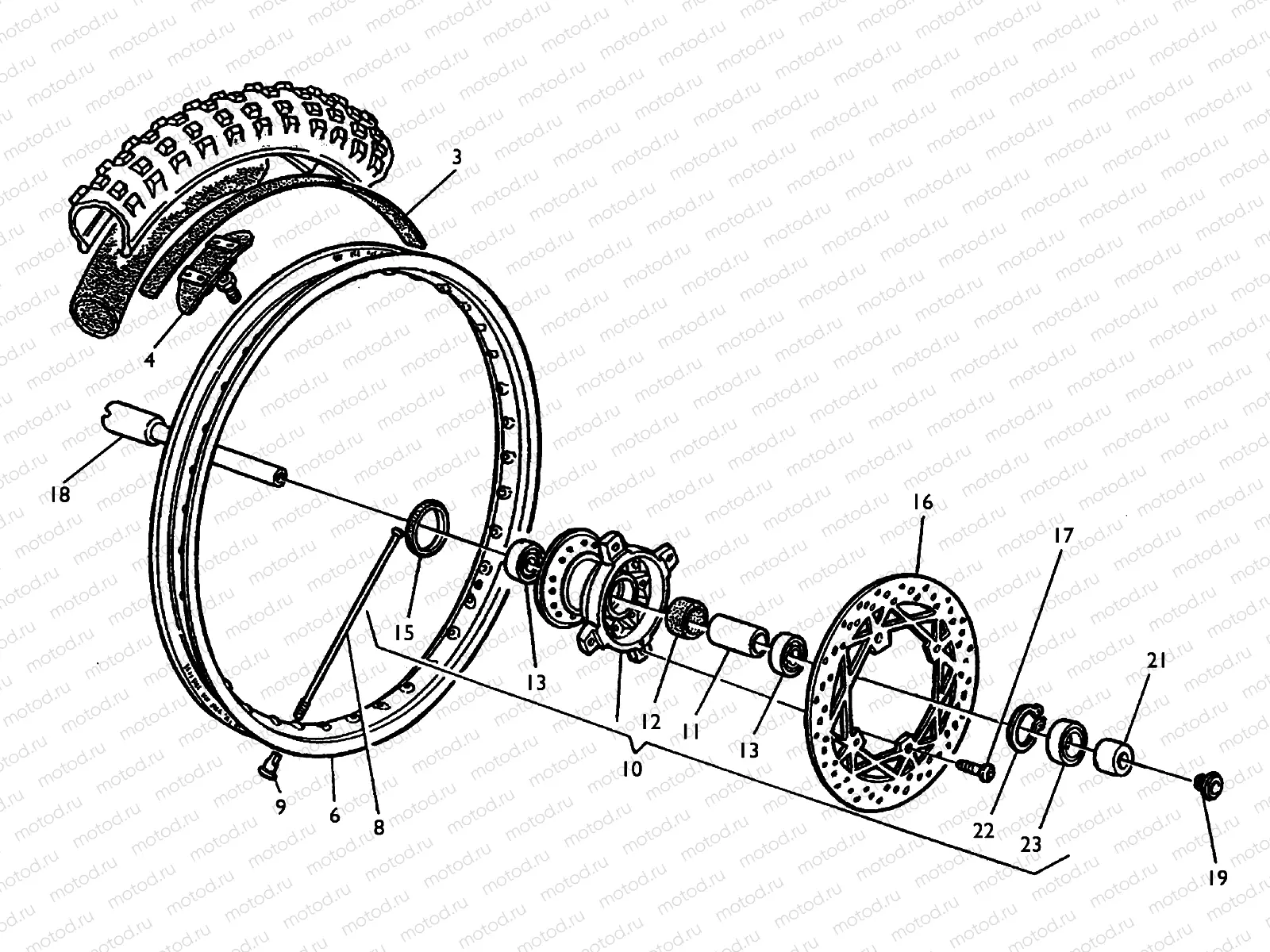 FRONT WHEEL (TE-TC)