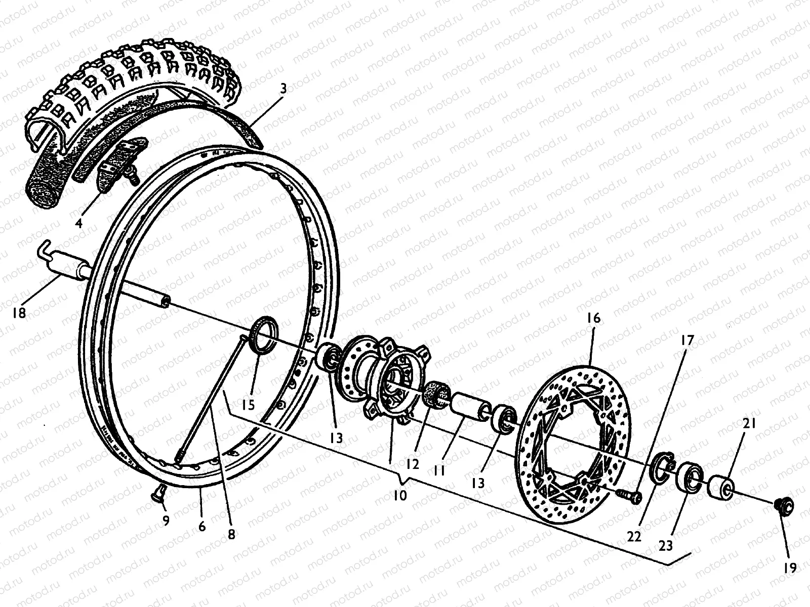 FRONT WHEEL (TE-TC)