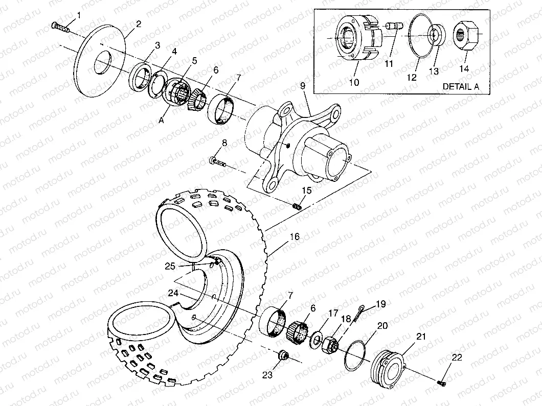 FRONT WHEEL - W97CD50A (4941354135B007) | FRONT WHEEL - W97CD50A (4941354135B007)