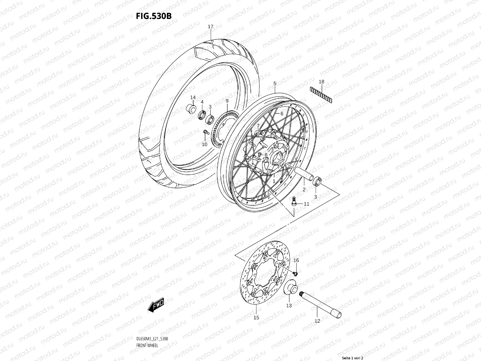 FRONT WHEEL (X)