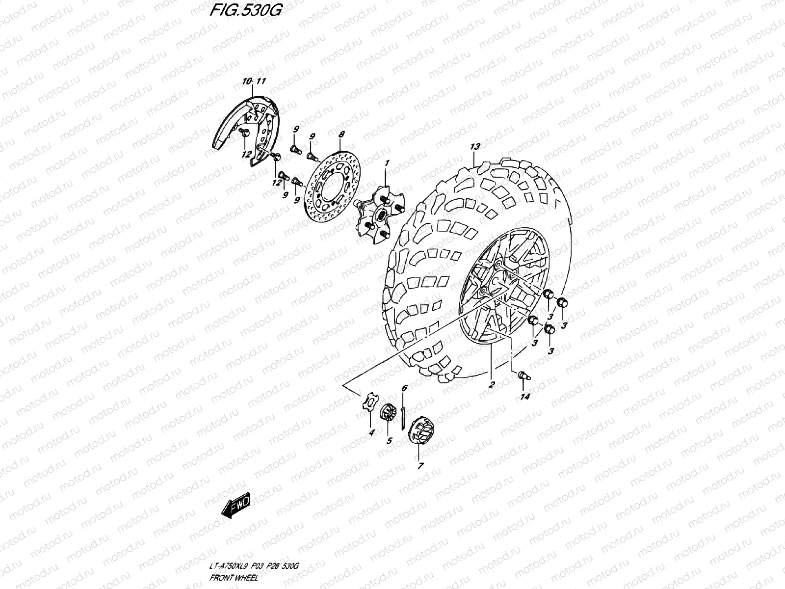 FRONT WHEEL (XPZ/P03)