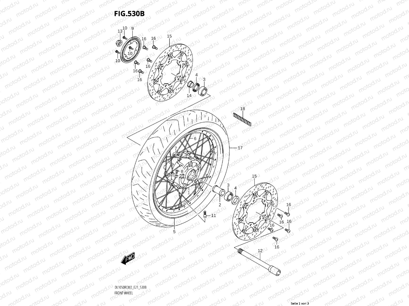 FRONT WHEEL (XT)