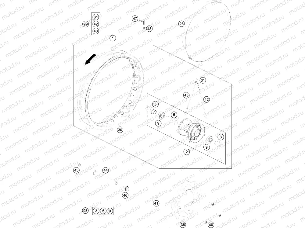 FRONT WHEEL|Frame|09