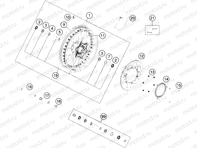 FRONT WHEEL|Frame|09