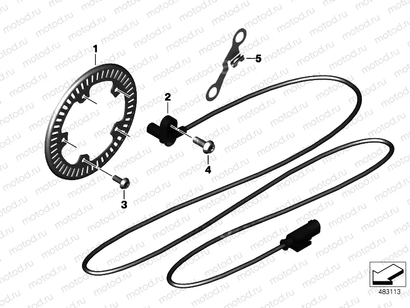 Front wheelspeed sensor