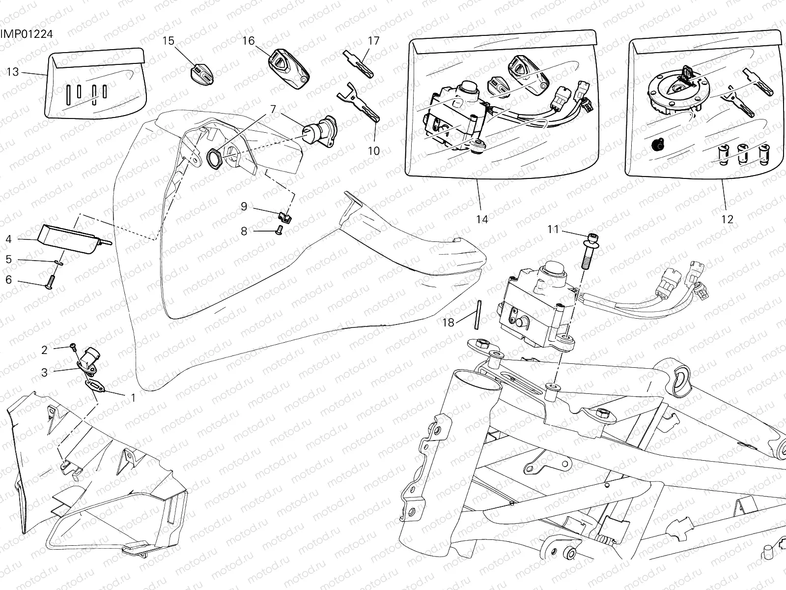 FRONT WIRING HARNESS [MOD:MS1260E]