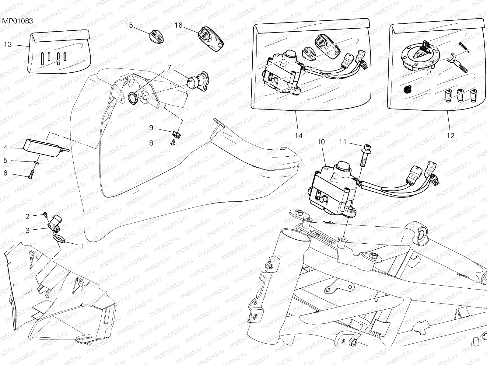 FRONT WIRING HARNESS [MOD:MS1260S]