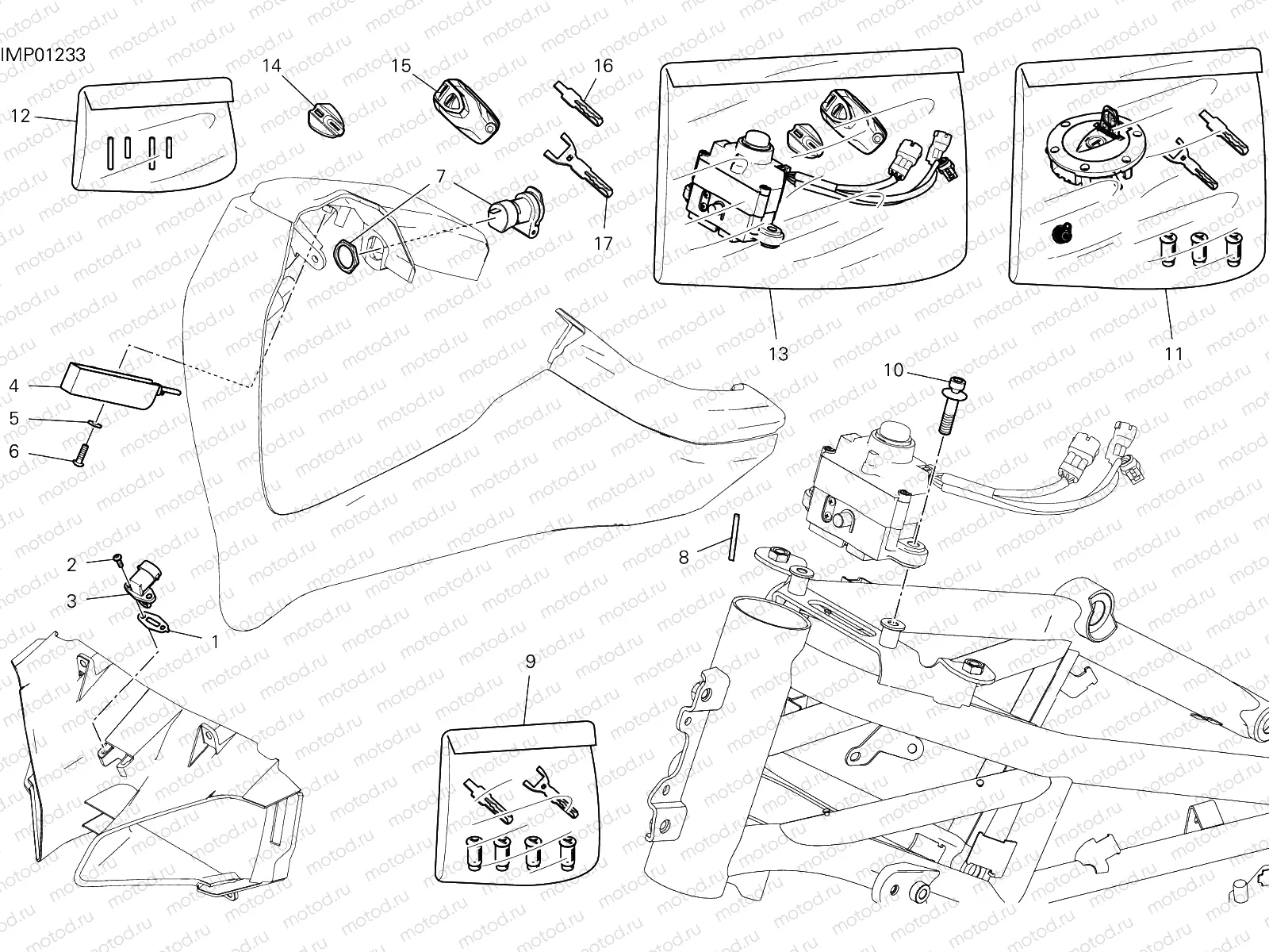 FRONT WIRING HARNESS [MOD:MS1260S]