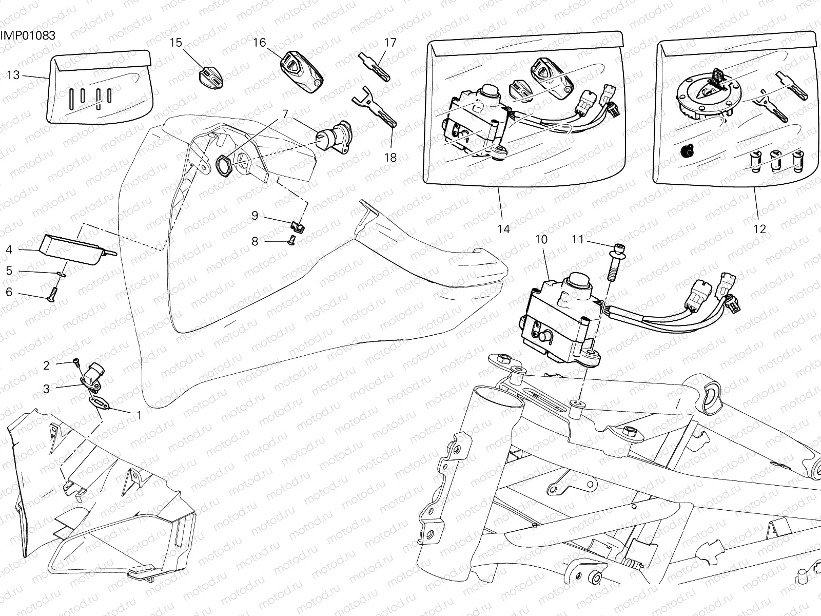 FRONT WIRING HARNESS [MOD:MS1260SA]