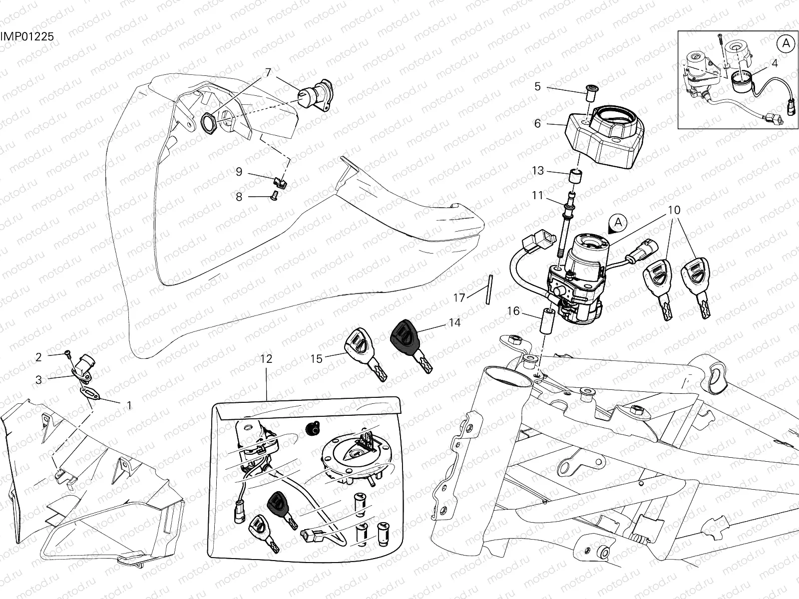 FRONT WIRING HARNESS [MOD:MS950]