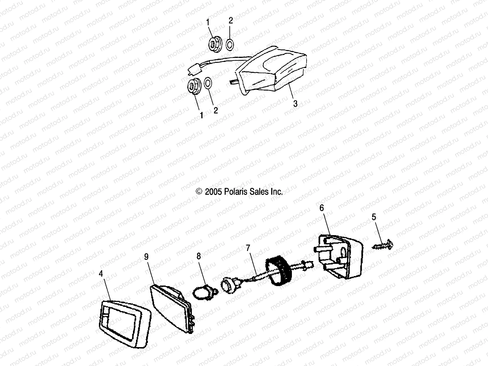 FRONTLIGHT/BRAKELIGHT - A06FA09CA/CB/CC (49ATVHEADLIGHT06SP90) | FRONTLIGHT/BRAKELIGHT - A06FA09CA/CB/CC (49ATVHEADLIGHT06SP90)
