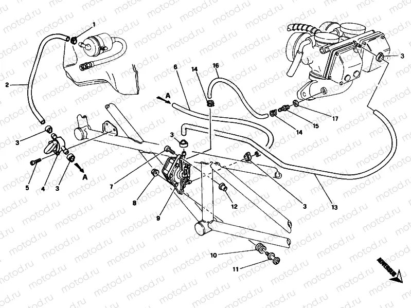 FUEL PUMP 004462-009914 » INTAKE, CARBURETTOR