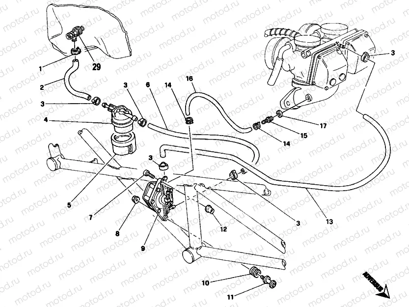 FUEL PUMP <004462 » INTAKE, CARBURETTOR