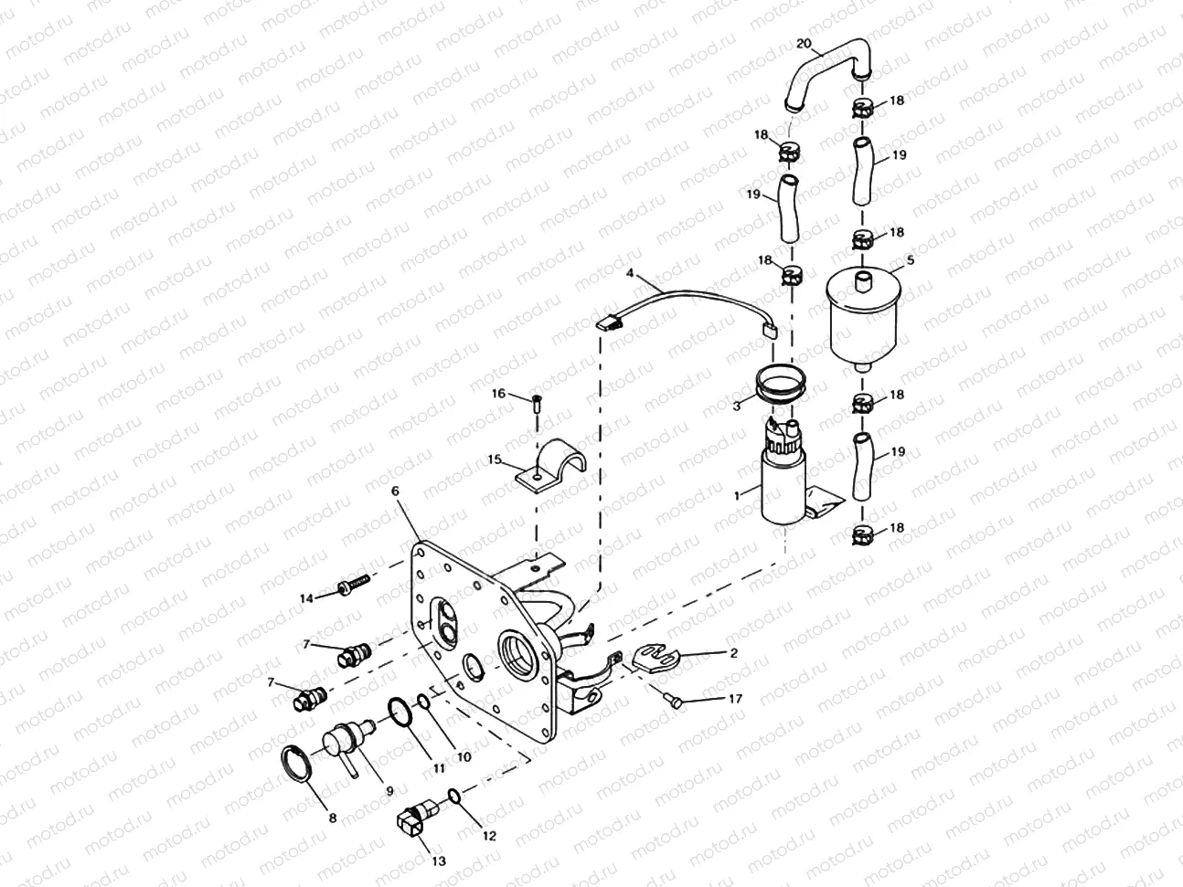 Fuel Pump and Filter 72717