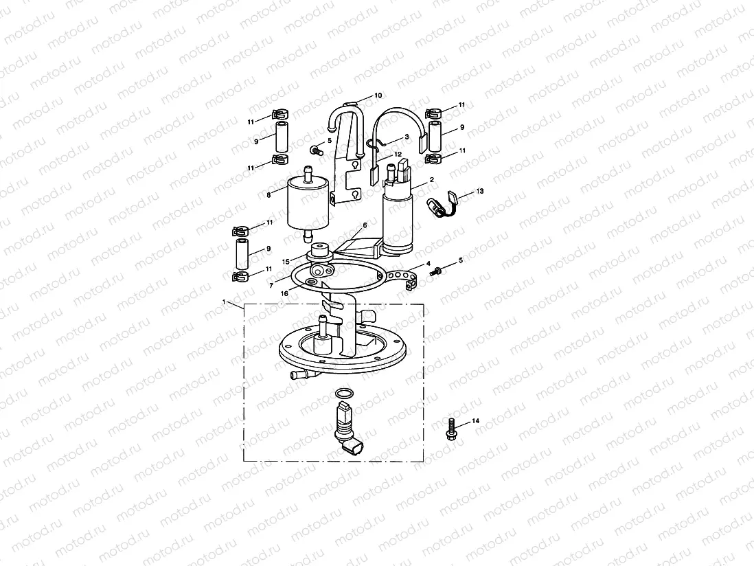 Fuel Pump and Filter Vin 201542 >