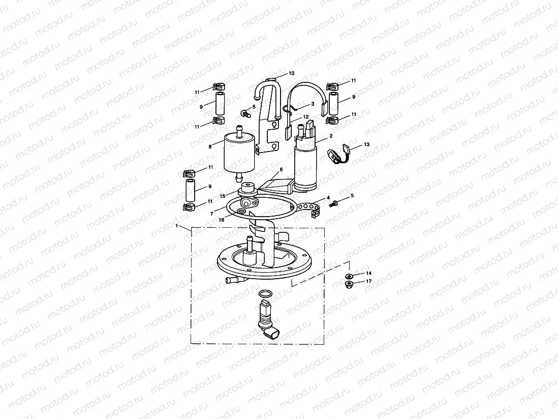 Fuel Pump and Filter Vin 211243 >