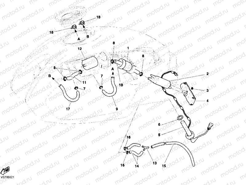 FUEL PUMP AUS-JPN-USA » INTAKE, CARBURETTOR