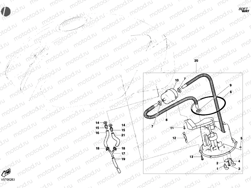 FUEL PUMP DARK » INTAKE, CARBURETTOR