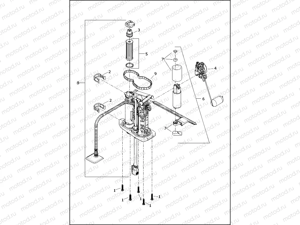 FUEL PUMP - FLDE, FLFB, FLFBS, FLFBSANV, FLHC, FLHCS, FLSB, FLSL, FXLR, FXLRS
