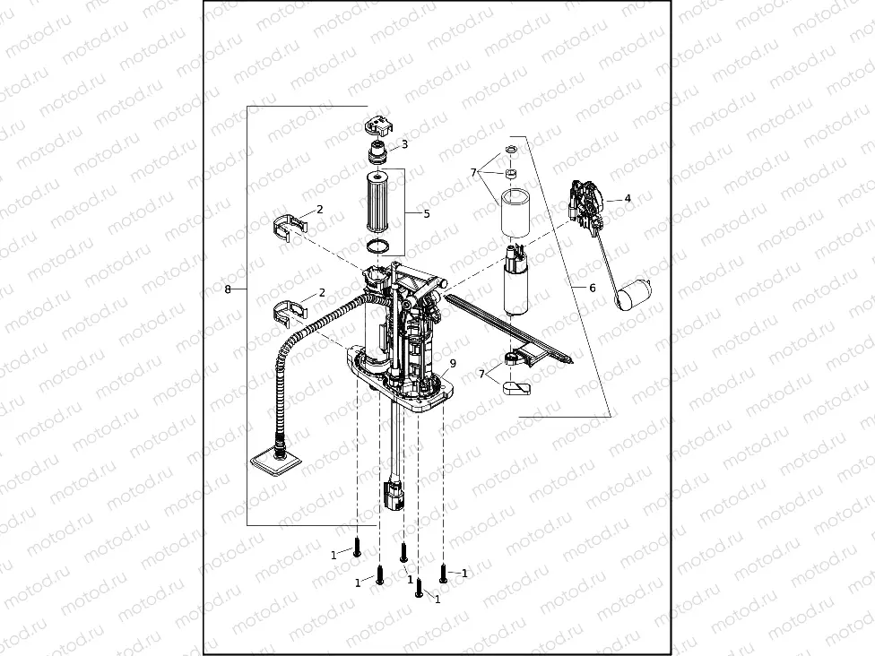 FUEL PUMP - FLDE, FLFB, FLFBS, FLHC, FLHCS, FLSB, FLSL, FXLR
