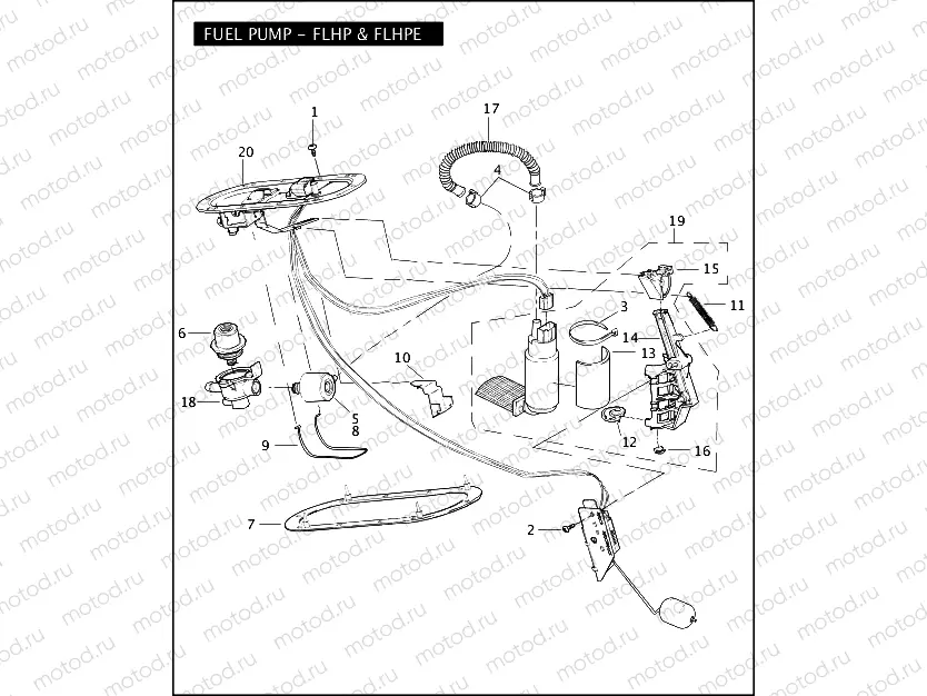 FUEL PUMP - FLHP & FLHPE