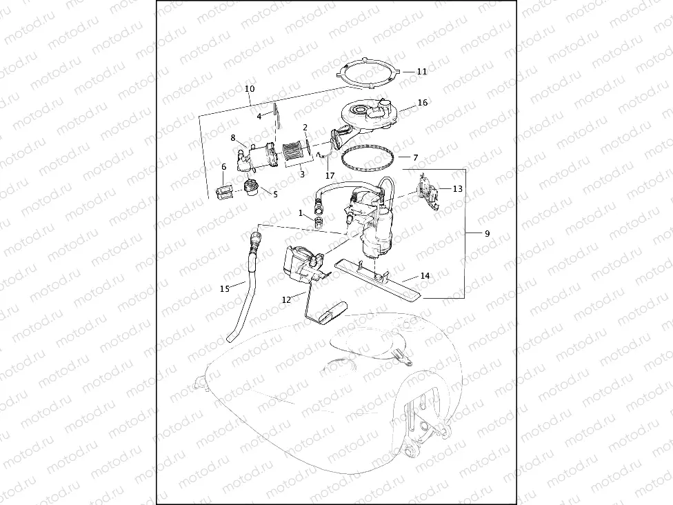 FUEL PUMP - FLHR AND FLHRC