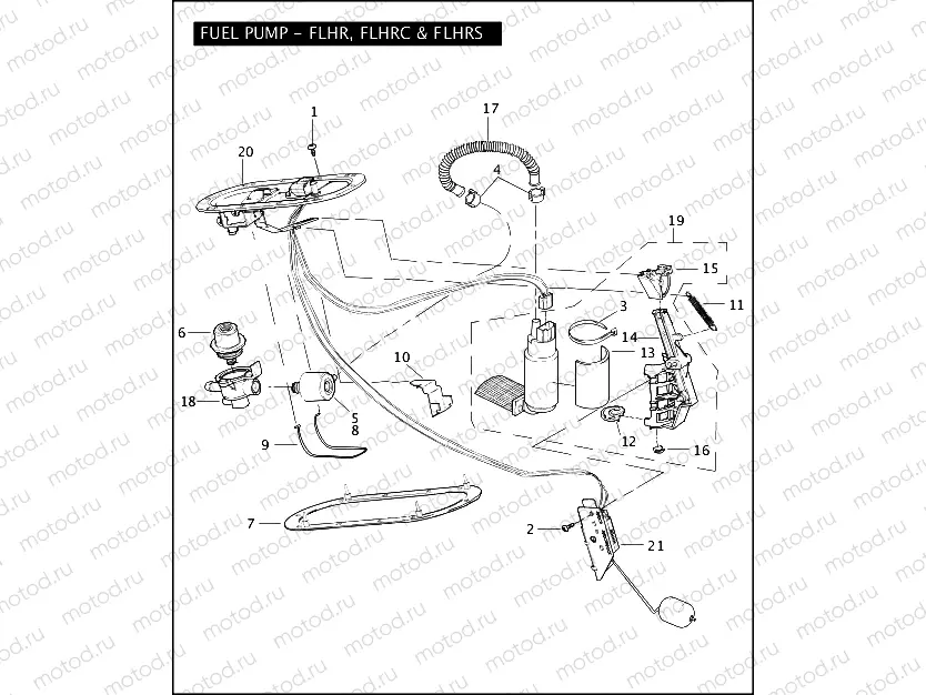 FUEL PUMP - FLHR, FLHRC & FLHRS
