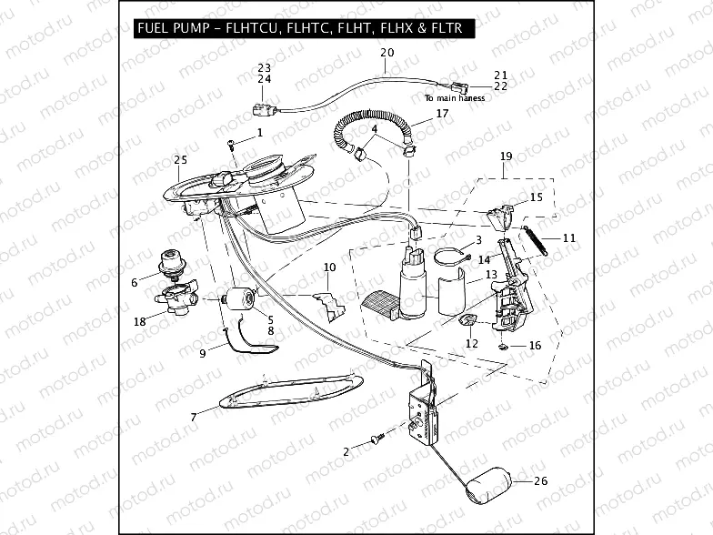 FUEL PUMP - FLHTCU, FLHTC, FLHT, FLHX & FLTR
