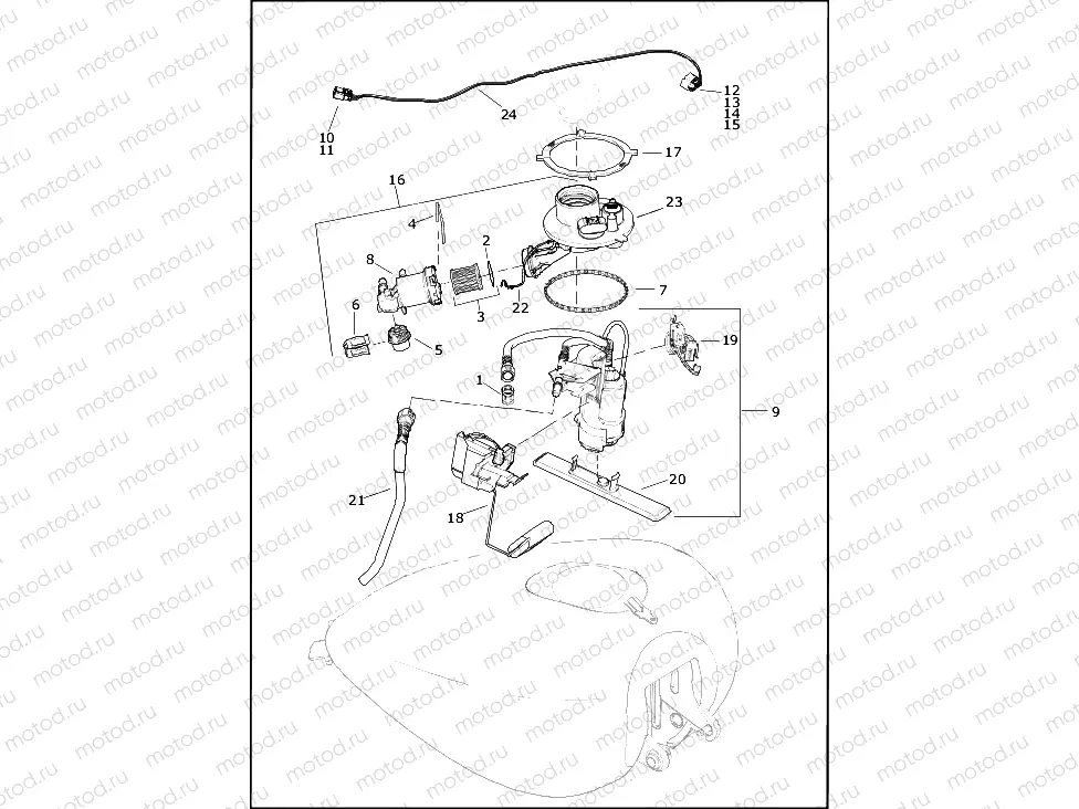 FUEL PUMP - FLHTCUTG, FLTRT