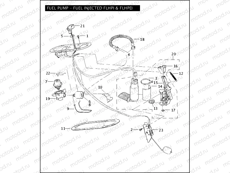 FUEL PUMP - FUEL INJECTED FLHPI & FLHPEI